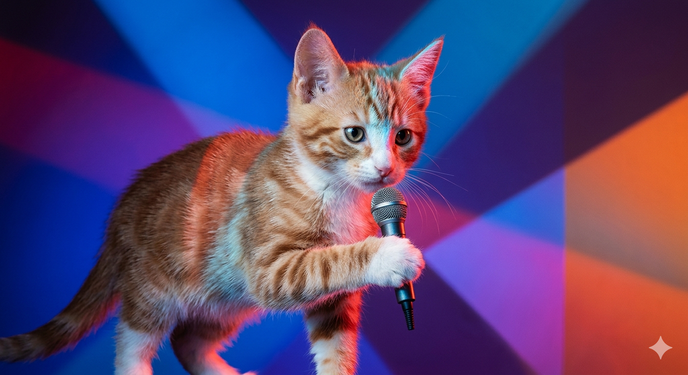 Котик в утреннем свете