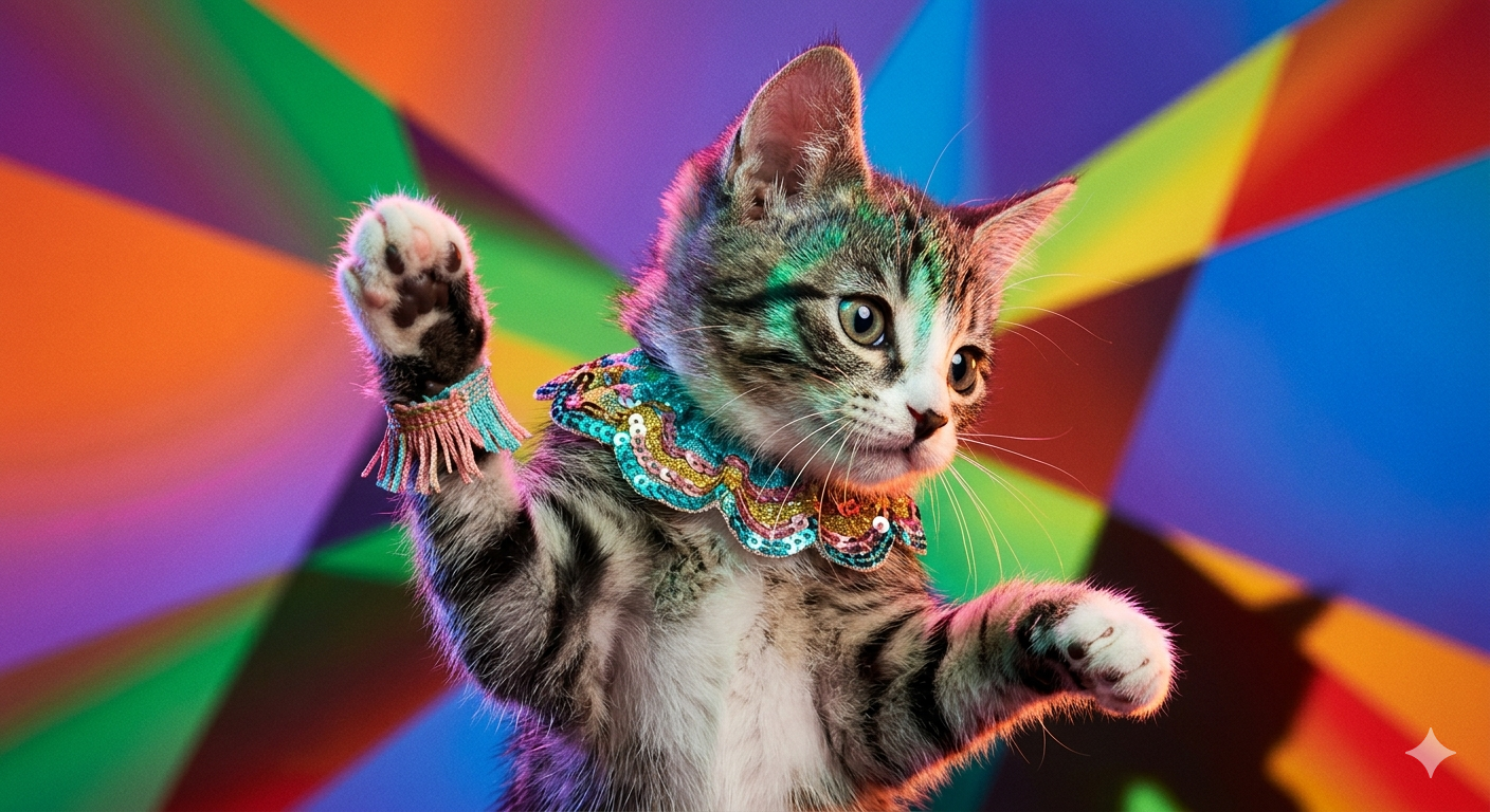 Котик на финальном аккорде